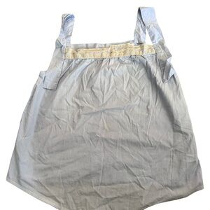 Light Blue Lace-Trim Sleeveless Women's Top